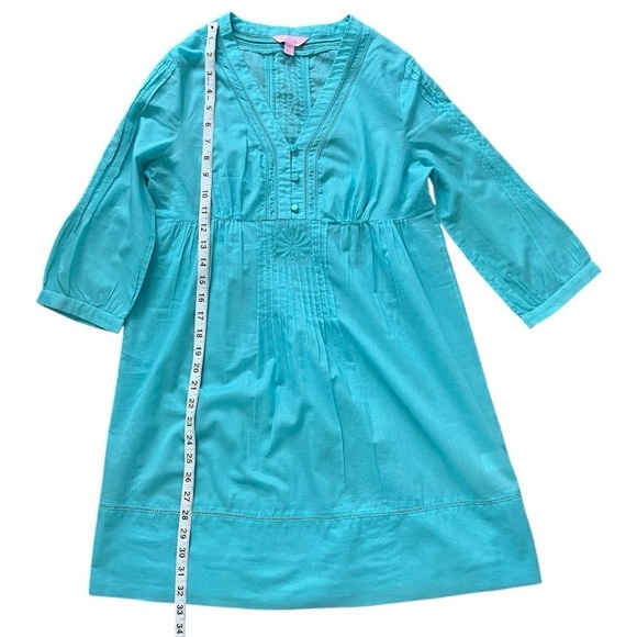 Lilly Pulitzer Babydoll Dress / Swim 
Cover Up - Blue Aqua - Size S - Picture 8 of 12